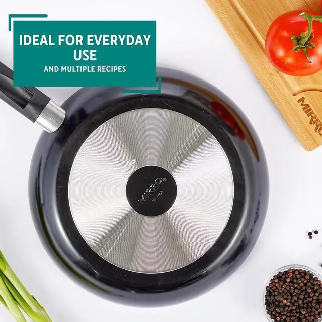 Alt view image 6 of 7 - Mirro A79705 Get A Grip Aluminum Nonstick Fry Pan Cookware, 10-Inch, Black -