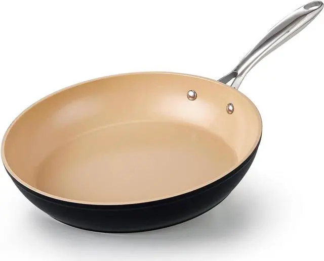 Main image of Cooks Standard 11-Inch, Black Nonstick Hard Anodized Fry Saute Omelet Pan