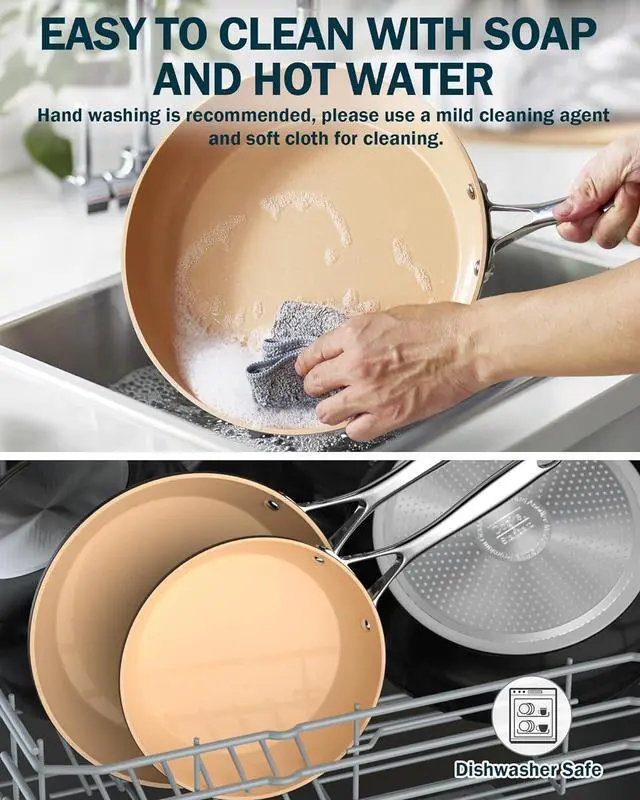 Alt view image 2 of 7 - Cooks Standard 11-Inch, Black Nonstick Hard Anodized Fry Saute Omelet Pan