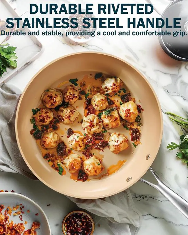Alt view image 5 of 7 - Cooks Standard 11-Inch, Black Nonstick Hard Anodized Fry Saute Omelet Pan