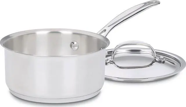 Main image of Cuisinart 1 Quart Saucepan w/Cover, Chef's Classic Stainless Steel Cookware Collection, 719-14