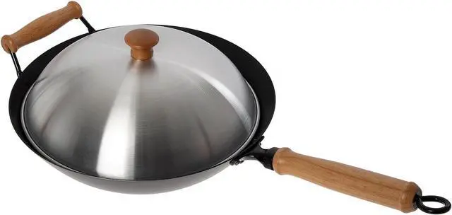 Alt view image 2 of 7 - Joyce Chen 22-9938, Pro Chef 14 Inch 10 Piece Excalibur Non-Stick Wok Set