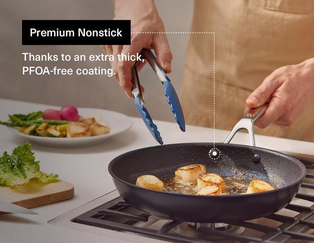 Alt view image 3 of 7 - Misen Premium Nonstick Frying Pan 10 Inch - Premium Non Stick Pan - Non Stick Skillet for Meat, Vegetables, Eggs, and More - Tough, Long Lasting, Non Stick Coating for Easy Cooking and Quick Clean Up