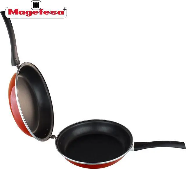 Alt view image 3 of 7 - MAGEFESA ® Frittata spanish tortilla frying pan, 9.4 in, red, double layer non-stick frying pan, vitrified steel, compatible with all types of fire, including induction, Dishwasher safe, Ergonomic