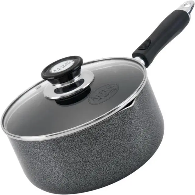 Main image of Alpine Cuisine Sauce Pan 3 Quart Nonstick Coating Soft Touch Bakelite Handle with Glass Lid, Nonstick Sauce Pans for All Stoves, Multipurpose Use for Home Kitchen & Restaurant - Dishwasher Safe