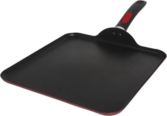 Main image of Mirro A79613 Get A Grip Aluminum Nonstick Griddle Cookware, 11-Inch, Red