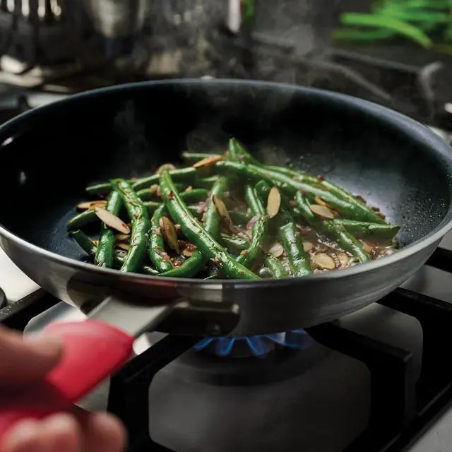 Alt view image 2 of 7 - Tramontina Professional 10-Inch Ceramic Non Stick Frying Pan, Heavy-Gauge Aluminum Skillet with PFAS/PFOA-Free Nonstick Coating, Dishwasher and Oven Safe, Black