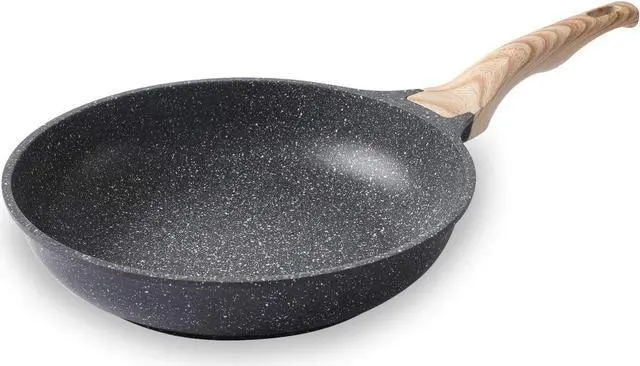 Main image of 11 Inch Nonstick Skillet Frying Pan Egg Pan Omelet Pan, Nonstick Cookware Granite Coating, 100% PFOA free Cookware Pan, Healthy Nonstick Stone Frying Chef's Pan Skillet