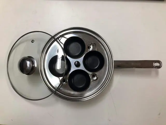 Alt view image 6 of 7 - Egg Poacher Pan - Stainless Steel Poached Egg Cooker  Perfect Poached Egg Maker  Induction Cooktop Egg Poachers Cookware Set with 4 Nonstick Large PFOA FREE Egg Poacher Cups and Silicone Spatula