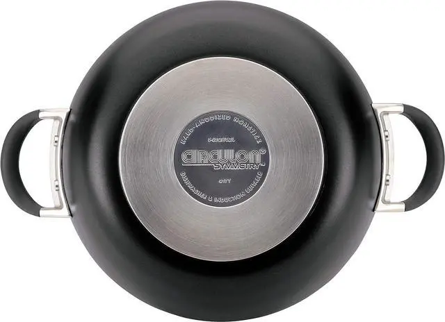 Alt view image 4 of 6 - Circulon Symmetry Hard Anodized Nonstick Casserole Dish/Casserole Pan with Lid - 5.5 Quart, Black