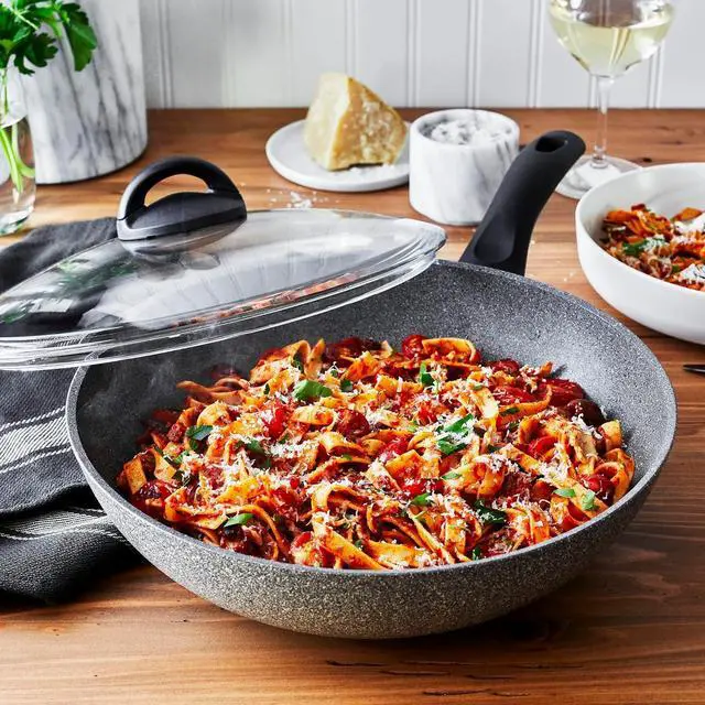 Alt view image 3 of 3 - BALLARINI Parma by HENCKELS 11-inch Nonstick Stir Fry Pan, Made in Italy, Durable and Easy to clean