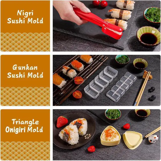 Alt view image 4 of 7 - FUNGYAND Tamagoyaki Pan Set, 12-in-1 Japanese Omelette Pan with Spatula, Bamboo Mat, Knife, and Sushi Accessories - 5x7 Inches Deluxe Cookware