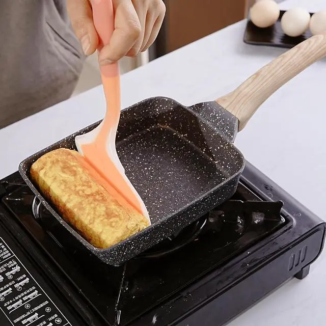 Alt view image 6 of 7 - FUNGYAND Tamagoyaki Pan Set, 12-in-1 Japanese Omelette Pan with Spatula, Bamboo Mat, Knife, and Sushi Accessories - 5x7 Inches Deluxe Cookware