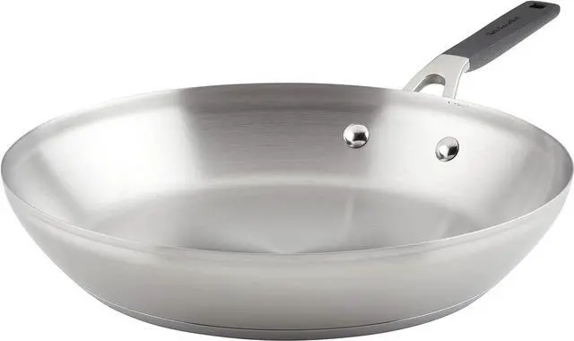 Main image of KitchenAid Stainless Steel Frying Pan/Skillet, 12 Inch, Brushed Stainless Steel