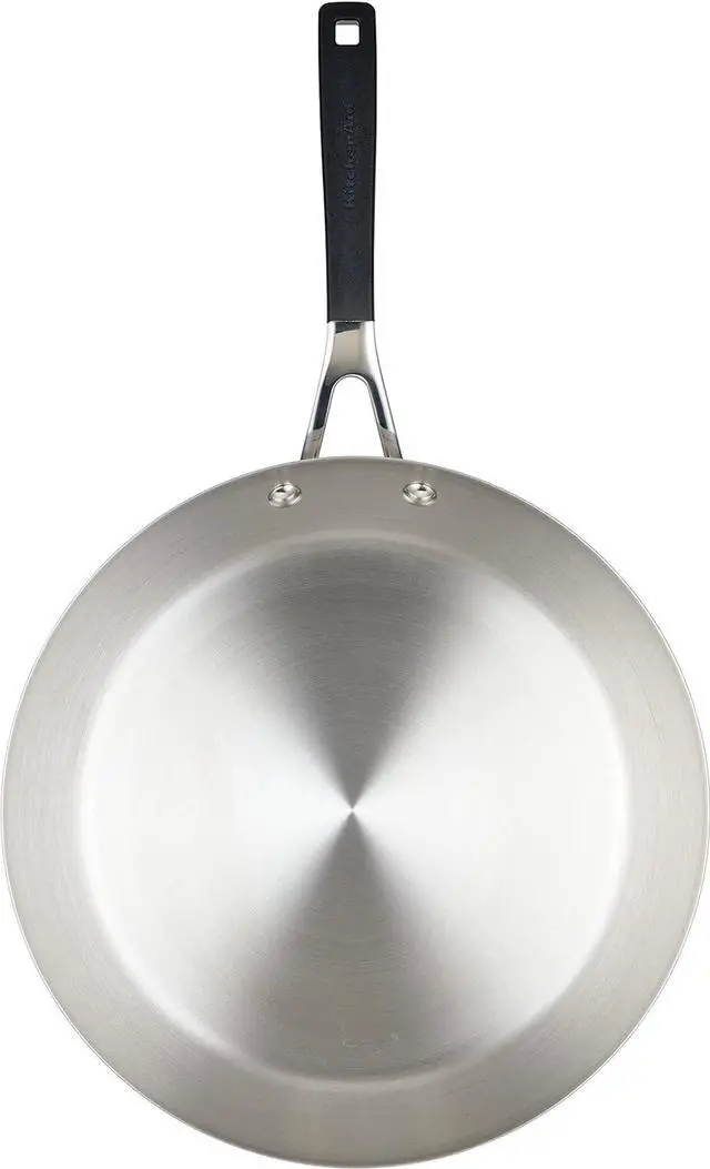 Alt view image 7 of 7 - KitchenAid Stainless Steel Frying Pan/Skillet, 12 Inch, Brushed Stainless Steel