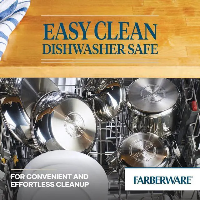 Alt view image 2 of 6 - Farberware Classic Stainless Steel 4-Quart Covered Saucepot - - Silver