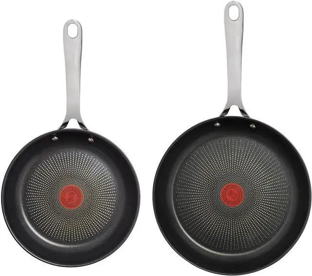 Alt view image 2 of 7 - Tefal e304s244 Jamie Oliver x 2 Frying, 24-28 cm, 2 Piece Pan Set, Black/White