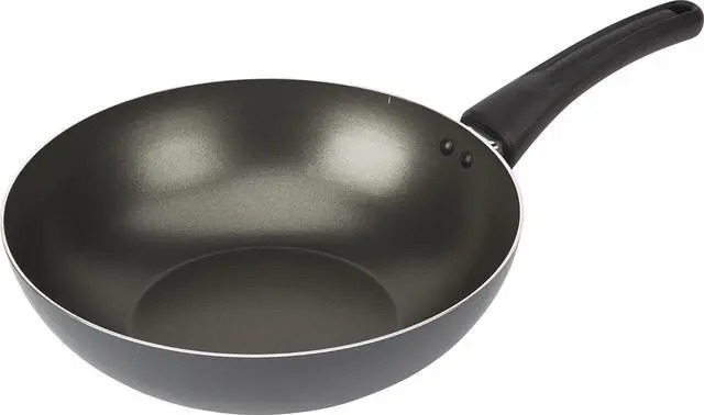 Main image of GoodCook Everyday Nonstick 11-Inch Stir Fry Pan, Deep Walled Skillet for Easy Mixing, Even-Heating Aluminum Wok, Ergonomic Handle, Charcoal Silicone Lacquer, Black Frying Pan