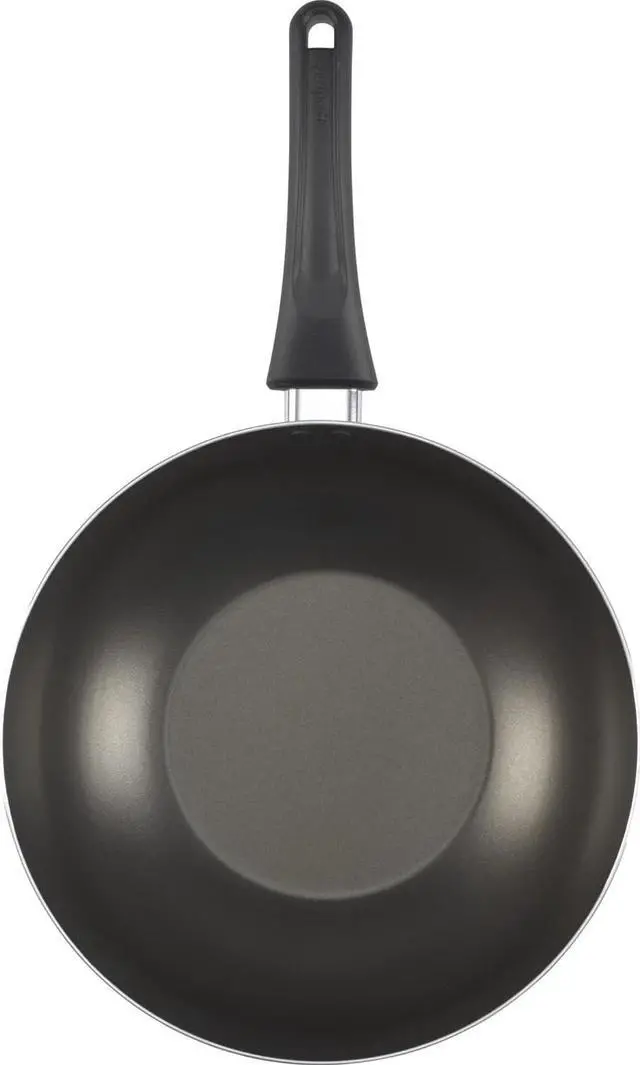 Alt view image 4 of 5 - GoodCook Everyday Nonstick 11-Inch Stir Fry Pan, Deep Walled Skillet for Easy Mixing, Even-Heating Aluminum Wok, Ergonomic Handle, Charcoal Silicone Lacquer, Black Frying Pan