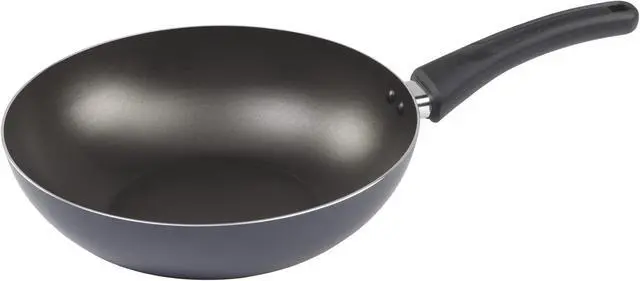 Alt view image 5 of 5 - GoodCook Everyday Nonstick 11-Inch Stir Fry Pan, Deep Walled Skillet for Easy Mixing, Even-Heating Aluminum Wok, Ergonomic Handle, Charcoal Silicone Lacquer, Black Frying Pan