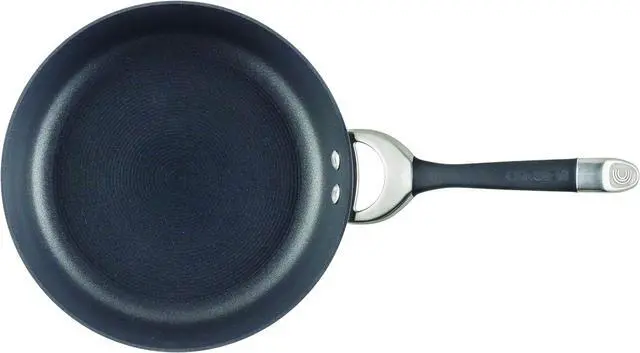 Alt view image 6 of 6 - Circulon Symmetry Hard-Anodized Nonstick Frying Pan, 8.5-Inch, Black