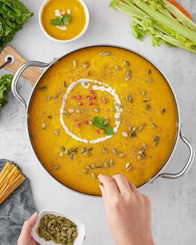 Alt view image 5 of 7 - BEZIA 10 Quart Cooking Pot, Large Non Stick Induction Stock Pot with Lid, All Stove Compatible, 10 QT Aluminum Soup/Stew Pot For Large-batch Cooking, Grey