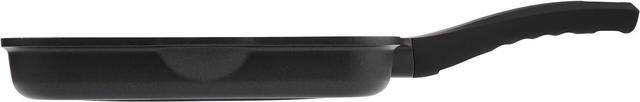 Alt view image 4 of 7 - 11 Inch Non Stick Grill Pan Granite Coated with Pour Spout - Lightweight 2.66 Quart Grill Pan for Indoor Cooking with Grip Handle - Induction Compatible PFOA Free Stove Top Grill (Black)
