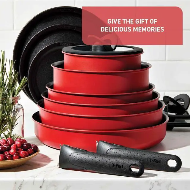 Alt view image 2 of 7 - T-fal Ingenio Expertise Stainless Steel Cookware Set 13 Piece, Induction, Stackable Cookware, Pots and Pans Set, RV, Camping, Kitchen Fry Pans, Dishwasher Safe, Detachable/ Removable Handle, Silver