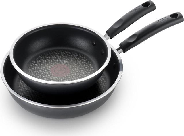 Main image of T-fal Signature Non Stick Fry Pan Set 2 Piece: 8 and 10.5 Inch, Oven Broiler Safe 350F, Heat Indicator, Cookware Set Nonstick, Frying Pans, Skillets, Pots and Pans, Home, Dishwasher Safe, Black