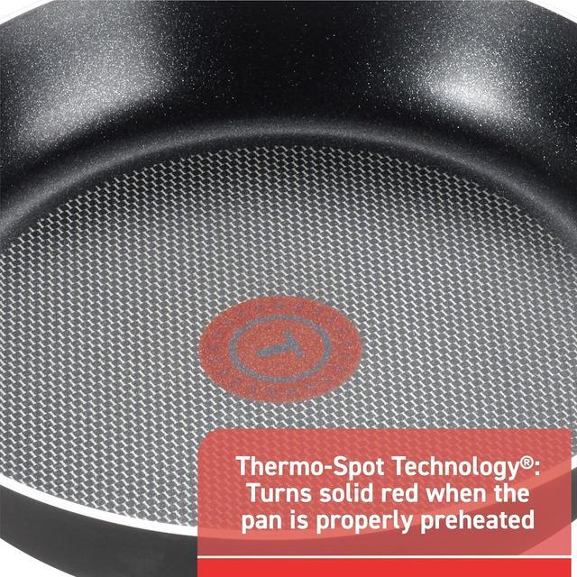 Alt view image 3 of 6 - T-fal Signature Non Stick Fry Pan Set 2 Piece: 8 and 10.5 Inch, Oven Broiler Safe 350F, Heat Indicator, Cookware Set Nonstick, Frying Pans, Skillets, Pots and Pans, Home, Dishwasher Safe, Black