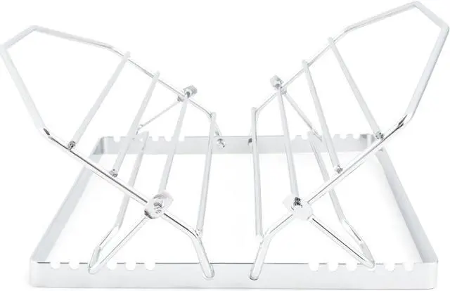 Alt view image 3 of 6 - Fox Run Non-Stick Roasting and Cooling Rack, Adjustable, 11" x 10" x 5", Metallic