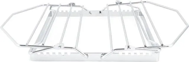 Alt view image 5 of 6 - Fox Run Non-Stick Roasting and Cooling Rack, Adjustable, 11" x 10" x 5", Metallic