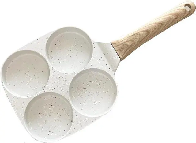 Main image of Four Egg Frying Pan, Egg Pan Non Stick Omelette Pan, Suitable for Gas Stove Induction Cookware, Food Grade Granite Mini Egg Cooker Pan for Breakfast