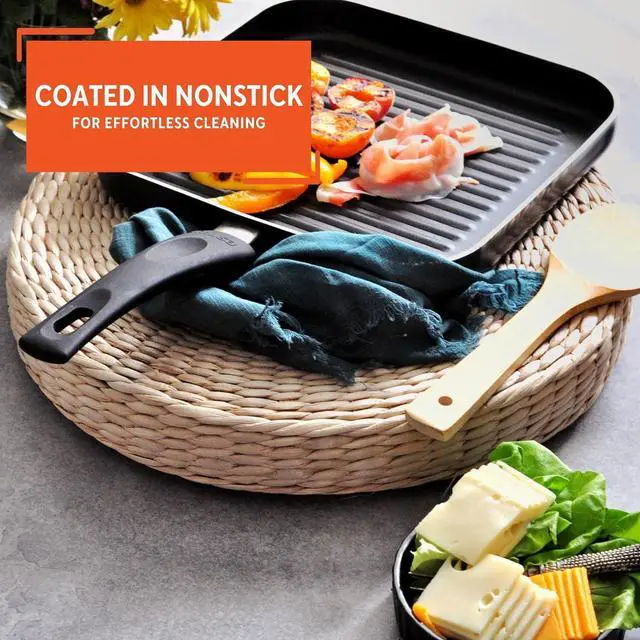 Alt view image 4 of 7 - IMUSA USA IMU-30026 Square Griddle with Ridges 10.5-Inch, Black