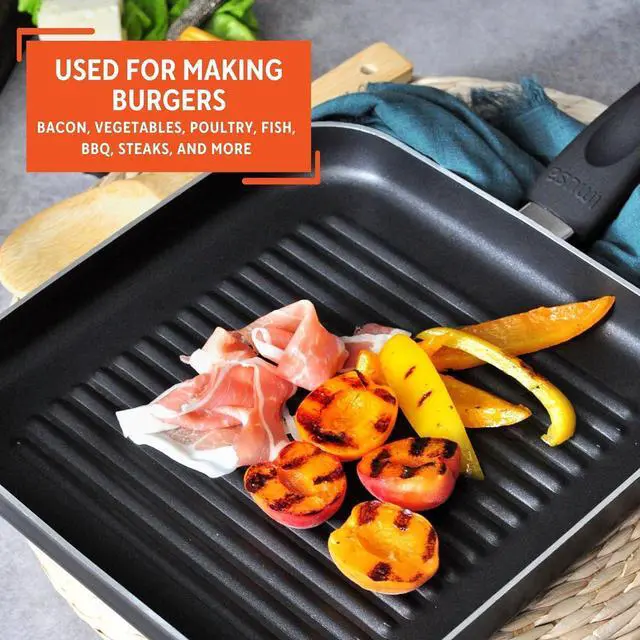 Alt view image 5 of 7 - IMUSA USA IMU-30026 Square Griddle with Ridges 10.5-Inch, Black