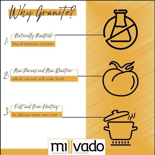 Alt view image 6 of 6 - Granite 1 Quart Saucepan, Naturally Nonstick Sauce Pots, Speckled Enamel Cookware, Small Sauce Pan for Cooking and Boiling, Granite Cooking Pot for Stovetop, Campfire, Outdoor Stove