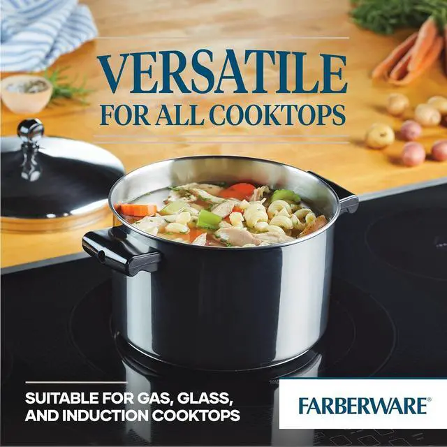 Alt view image 3 of 6 - Farberware Classic Stainless Steel 4-Quart Covered Saucepot - - Silver