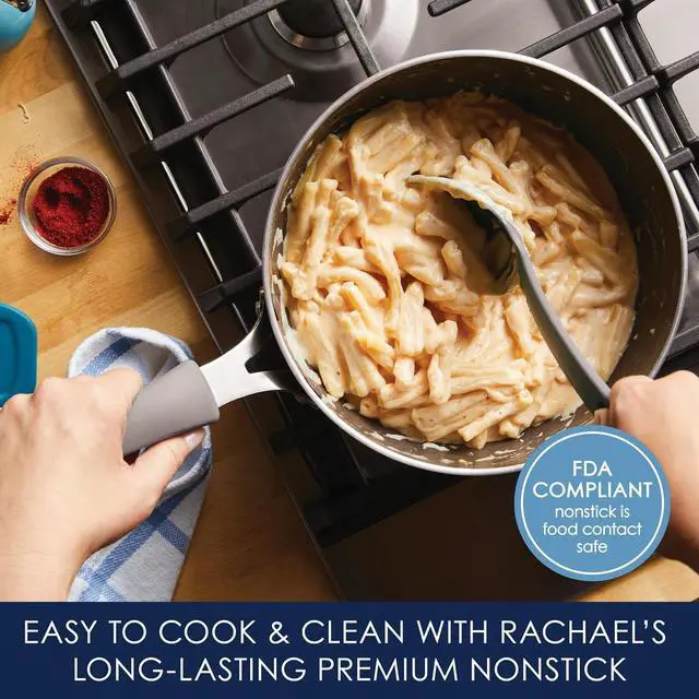 Alt view image 6 of 7 - Rachael Ray Cook + Create Nonstick Saucier Pan/Saucepan, 3 Quart, Gray