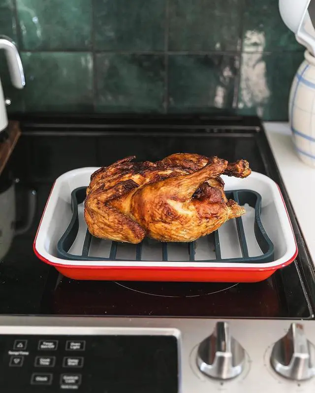 Alt view image 2 of 7 - The Silicone Kitchen Silicone Roasting Rack Pan, Dishwasher Safe, BPA Free, Non-Toxic, 7 in by 10.75 in, Navy, 2 Pack