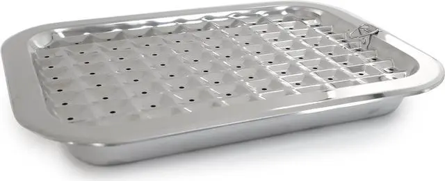 Alt view image 5 of 6 - Norpro 274 Stainless Steel Broil/Roast Pan Set, 17 inch, Silver