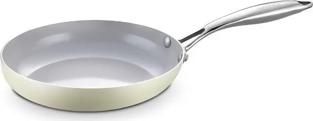 Main image of Boxiki Kitchen Non-Stick Ceramic Frying Pan with Stainless Steel Handle - Non-Toxic, PTFE & PFOA Free 8" Egg Pan Skillet - Dishwasher and Oven Safe Fry Pan.