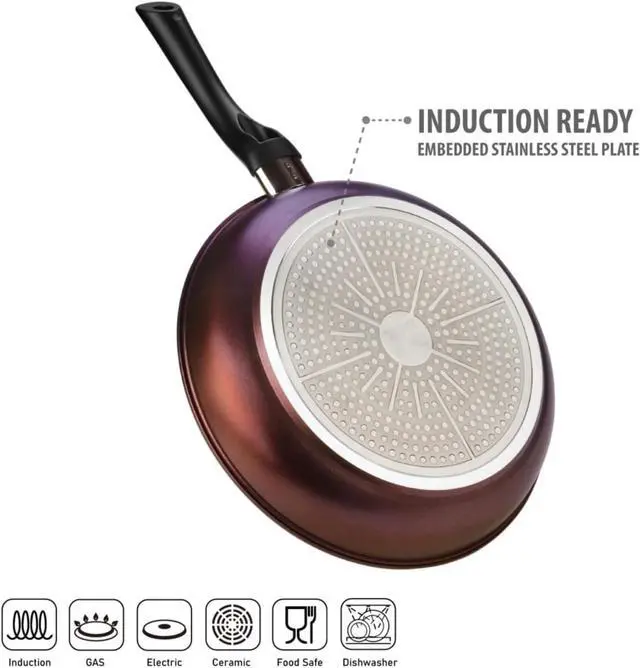 Alt view image 3 of 6 - TECHEF - Art Pan Collection, 12-in Nonstick Frying Pan, Made in Korea (Frying Pan 12-in)