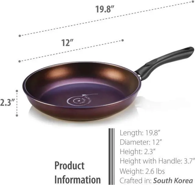Alt view image 5 of 6 - TECHEF - Art Pan Collection, 12-in Nonstick Frying Pan, Made in Korea (Frying Pan 12-in)