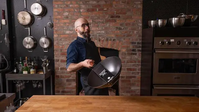 Alt view image 5 of 6 - Babish Carbon Steel Flat Bottom Wok and Stir Fry Pan, 14-Inch