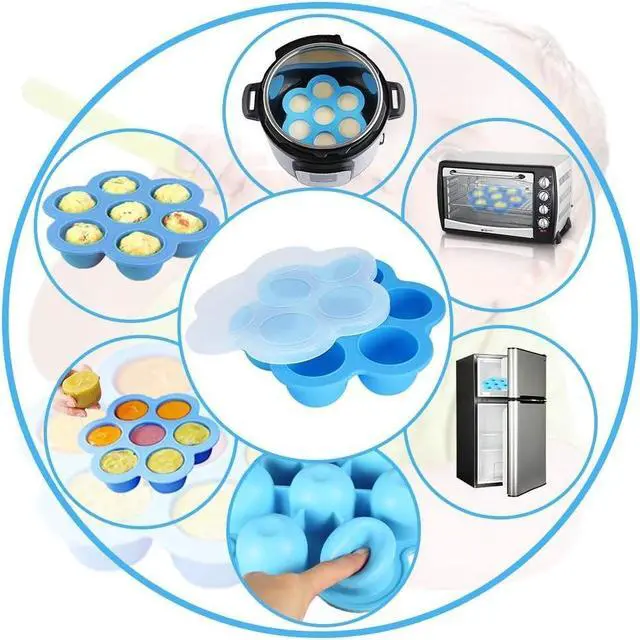 Alt view image 4 of 5 - Accessories for Instant Pot, 73 PCS Accessories for Pressure Cooker for 5/6/8 Qt Electric Pressure Cooker -2 Steamer Baskets, Steamer Rack, Non-stick Springform Pan, Egg Rack