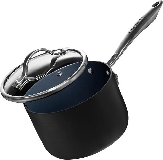 Main image of Guy Fieri's Flavortown 2-Quart Sauce Pan with Lid, Non-stick Cookware Without PFAS, PTFE, or PFOA
