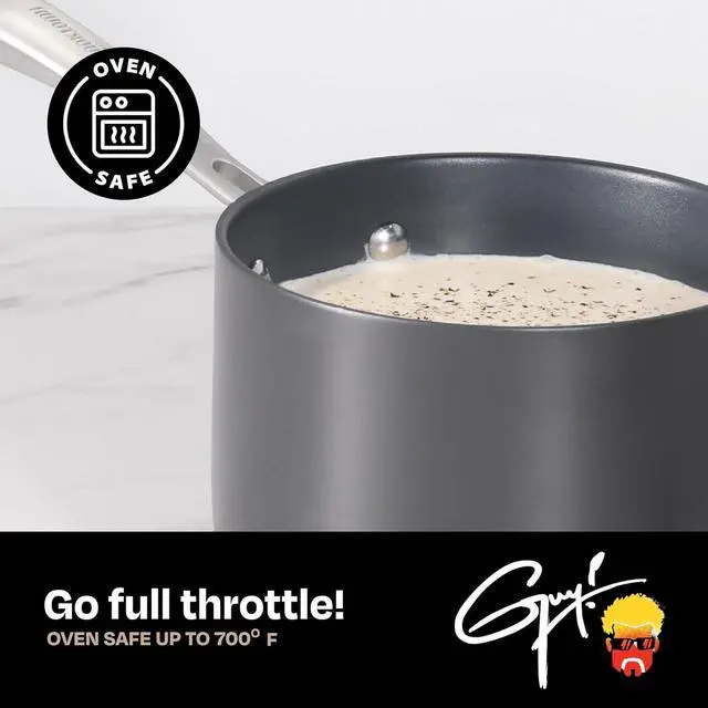 Alt view image 5 of 6 - Guy Fieri's Flavortown 2-Quart Sauce Pan with Lid, Non-stick Cookware Without PFAS, PTFE, or PFOA