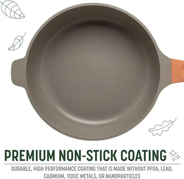Alt view image 5 of 7 - Goodful All-in-One Pan, Multilayer Nonstick, High-Performance Cast Construction, Multipurpose Design Replaces Multiple Pots and Pans, Dishwasher Safe Cookware, 11-Inch, 4.4-Quart Capacity, Terracotta