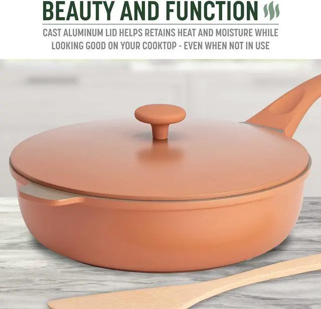 Alt view image 7 of 7 - Goodful All-in-One Pan, Multilayer Nonstick, High-Performance Cast Construction, Multipurpose Design Replaces Multiple Pots and Pans, Dishwasher Safe Cookware, 11-Inch, 4.4-Quart Capacity, Terracotta