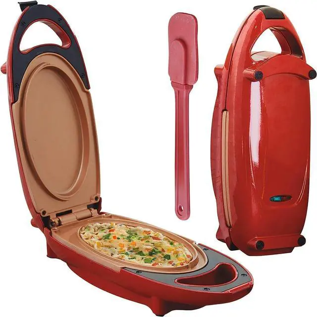 Alt view image 4 of 6 - Candora Red Copper 5 Minute Chef Electric Frying Pan Smokeless Nonstick Pan Steak